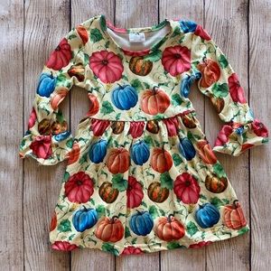 Long sleeve pumpkin  fall dress